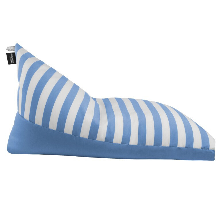 Puff Pirámide Toldotex Azul Cielo para Exterior o Interior HAPPERS - Cómodo, ligero y resistente. Make it Happers®