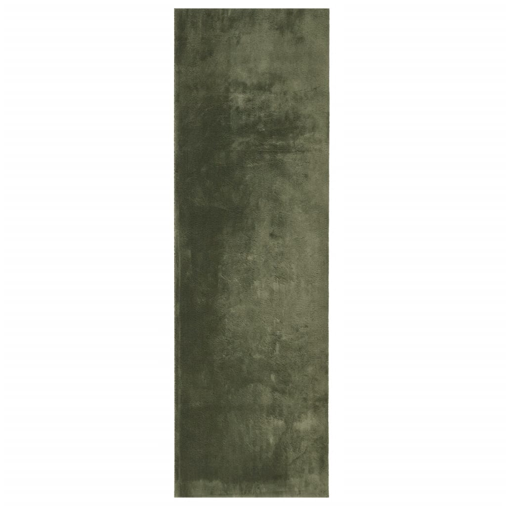 Vidaxl Alfombra de Pelo Corto Suave Lavable HUARTE 80x250 Cm Color Antracita