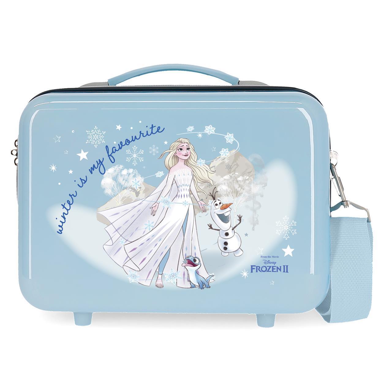 Neceser Abs Disney Frozen Adventure Of My Mind Azul Claro 21x29x15cm