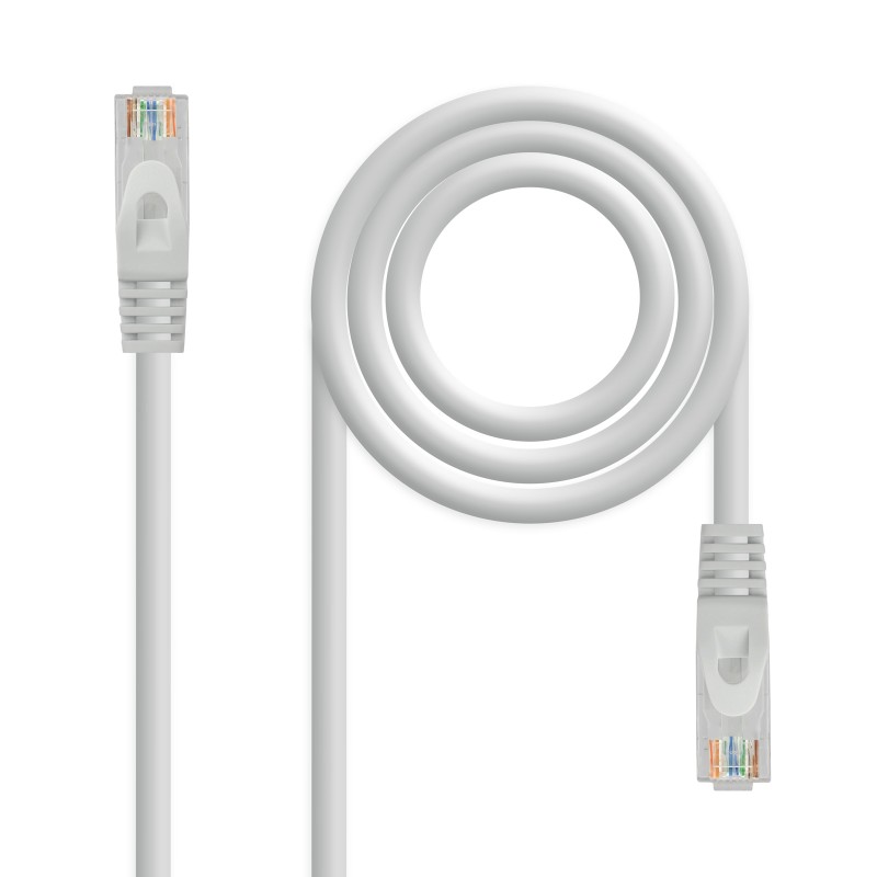 Nanocable - Cable de red latiguillo RJ45 LSZH Cat.6A UTP AWG24, Gris, 7.0 m 10.20.1807