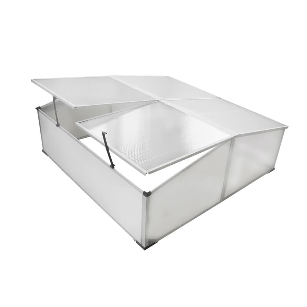 vidaXL Vivero para plantas Mini-Invernadero Jardín Dimensiones 2 tapas (109 x 41 x 56 cm), 4 tapas (108 x 41 x 110 cm)