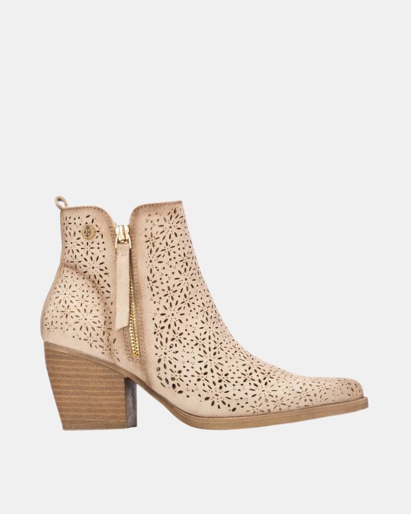 XTI 145037 Botines Bajos Mujer Beige