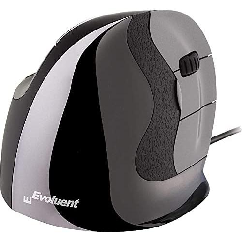 Evoluent Vert.Mouse D Small D Series USB-A Right-Handed Mouse, ergonomic design, CE certified, perfect for gaming and daily use, ideal ergonomic gaming mouse for right-handed users.