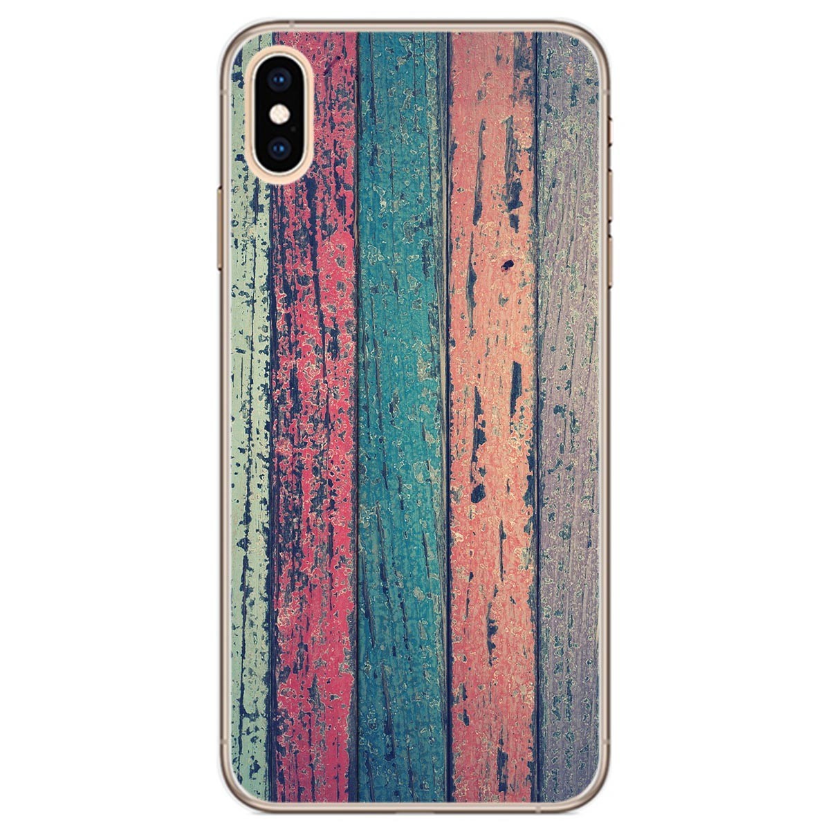 Tumundosmartphone Funda Gel Tpu para Iphone Xs Max diseño Madera 10 Dibujos