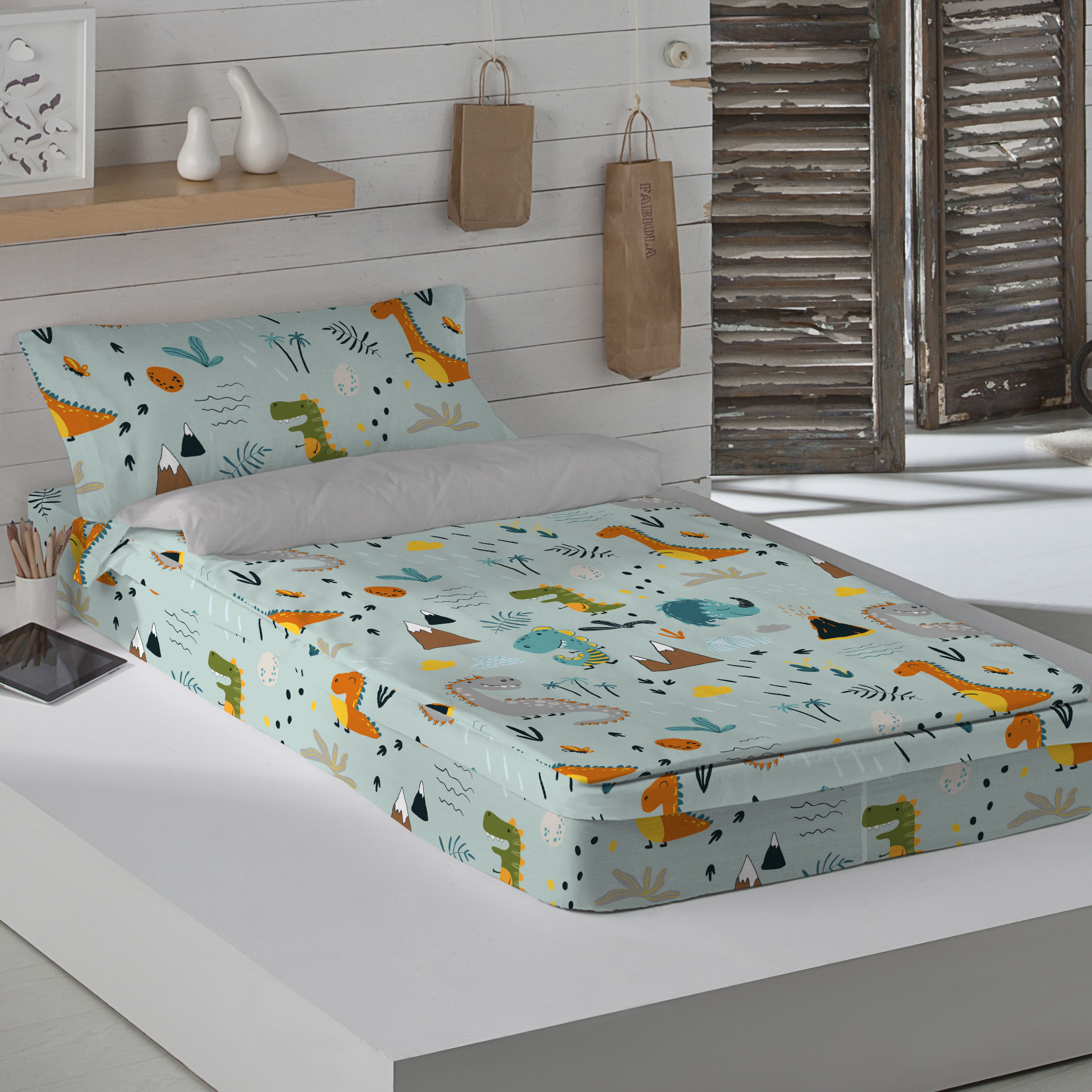 COOL KIDS - Saco nórdico Con relleno - 100% Algodón Extrasuave - Para Cama de 90/105 cm - Fabricado en España