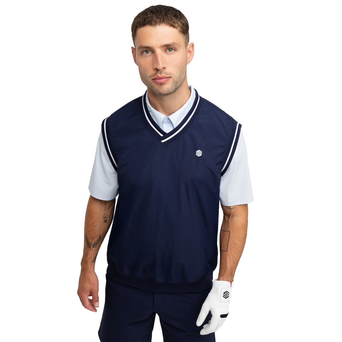 SIROKO - Chaleco Cortavientos PUTT Colección Golf para Hombre_