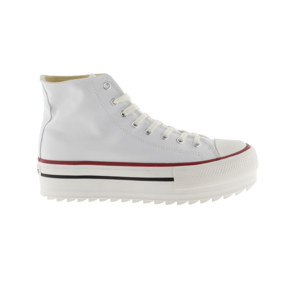 Victoria Tribu Zapatillas abotinadas de lona con sello retro y suela doble en sierra 1061121