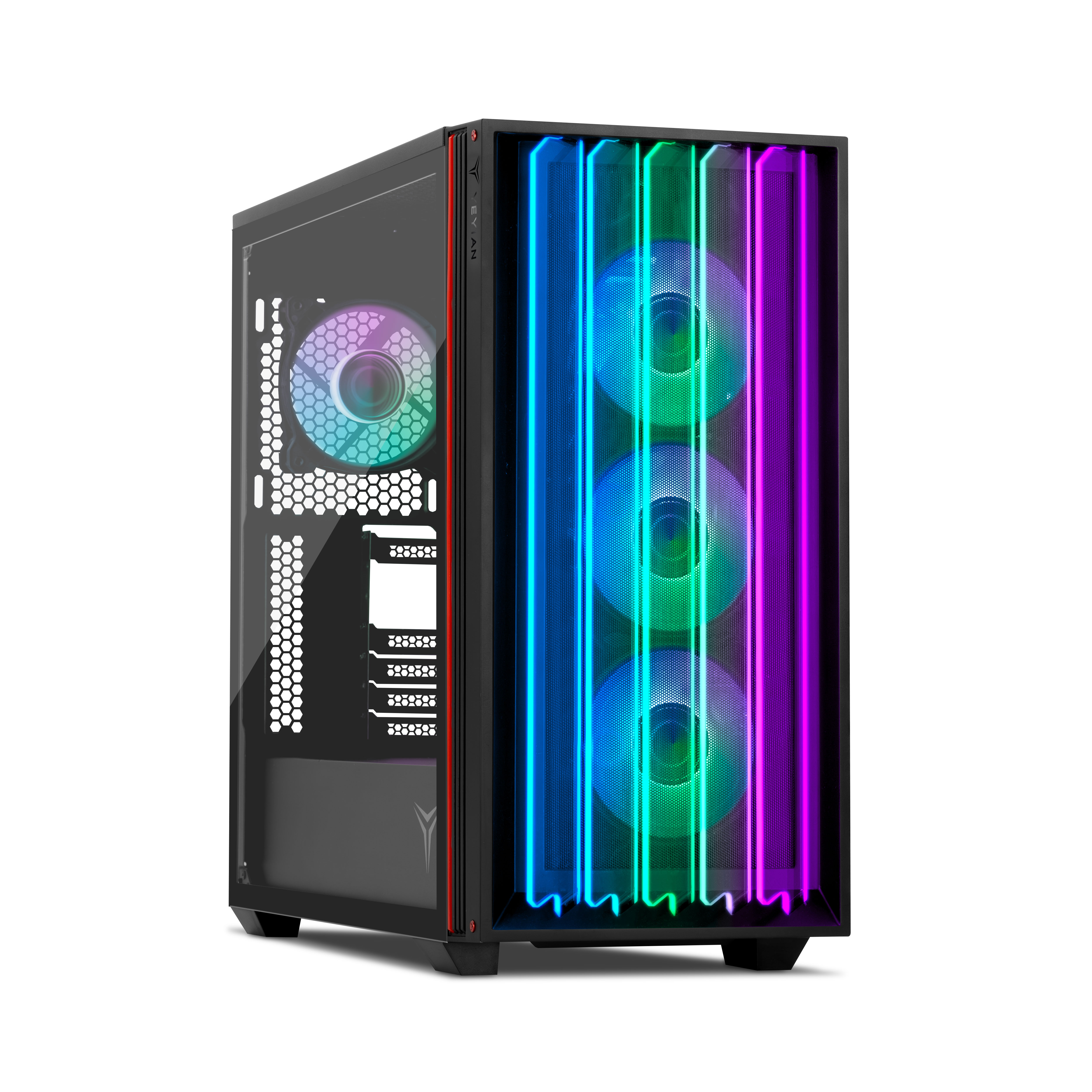 Yeyian Mirage S Cristal Templado Mid Tower ARGB USB-C Negra