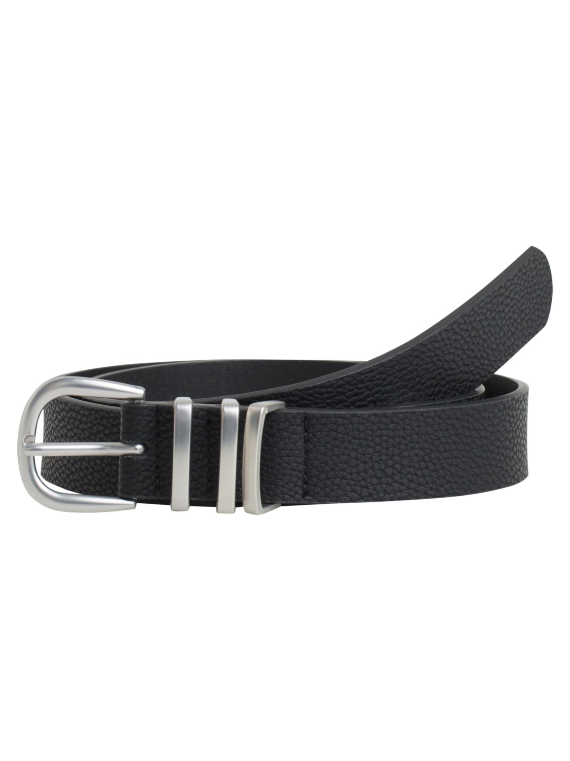 Pieces mod. 17082261 Cinturón básico de PU con hebilla dorada