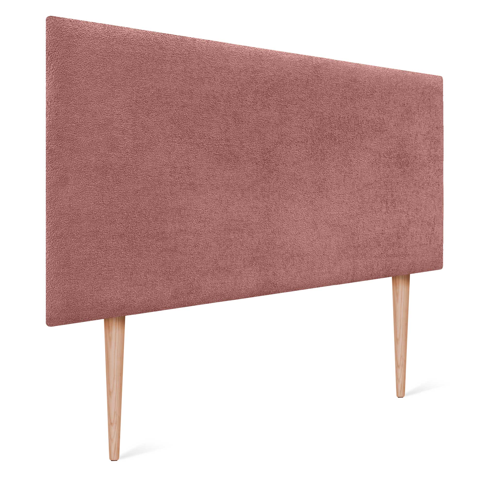 DHOME Cabecero Acabado Toalla Soft Tapizado Liso con Patas Tejido Suave para Pared Acústicos Cabeceros 8cm y 70 Al.