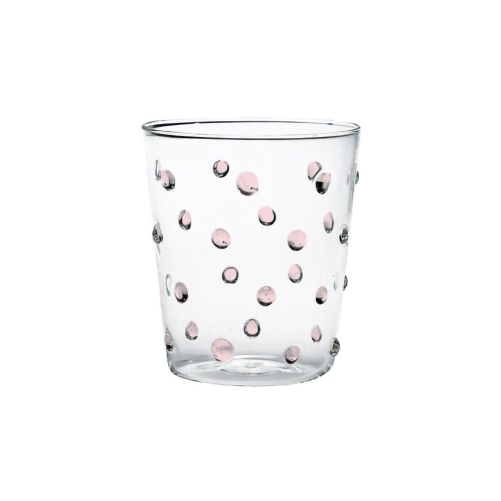 Vaso Zafferano para fiestas, color rosa, 45 cl, juego de 6 piezas