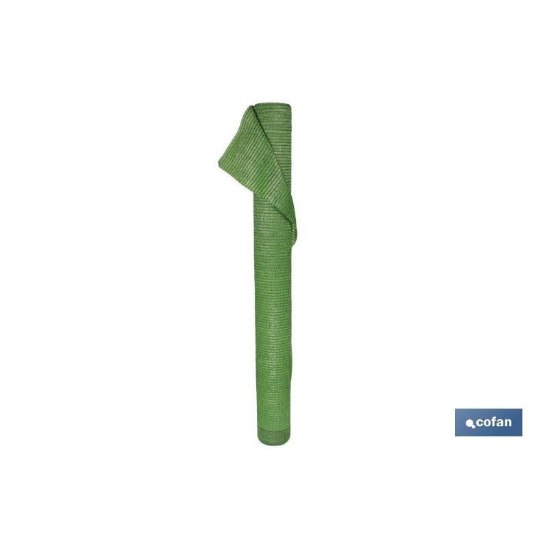 Malla sombreo verde claro 80% / 90 grs - 2 x 50 mts