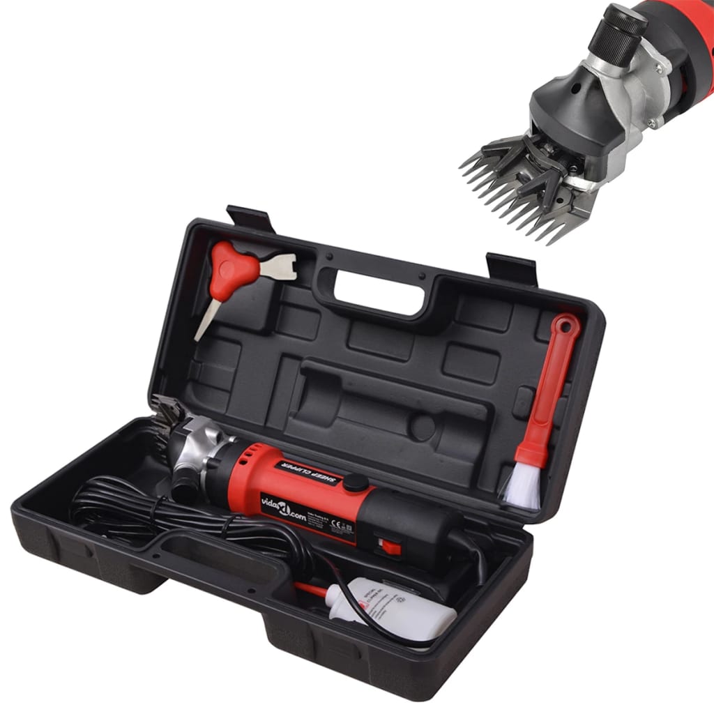 vidaXL Set de Maquinilla Cortapelos para Ovejas Maquina Esquilar Ganado Vataje 320 w, 550 w