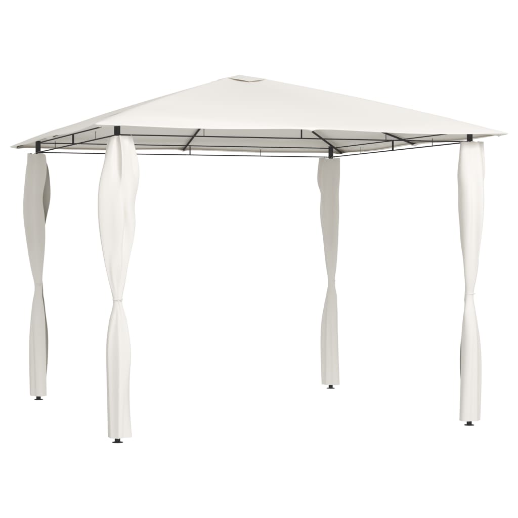 vidaXL Cenador con Funda de Postes 3x3x2,6 m 160 g/m² Toldo Carpa Color Antracita,  Crema,  Taupé y mas