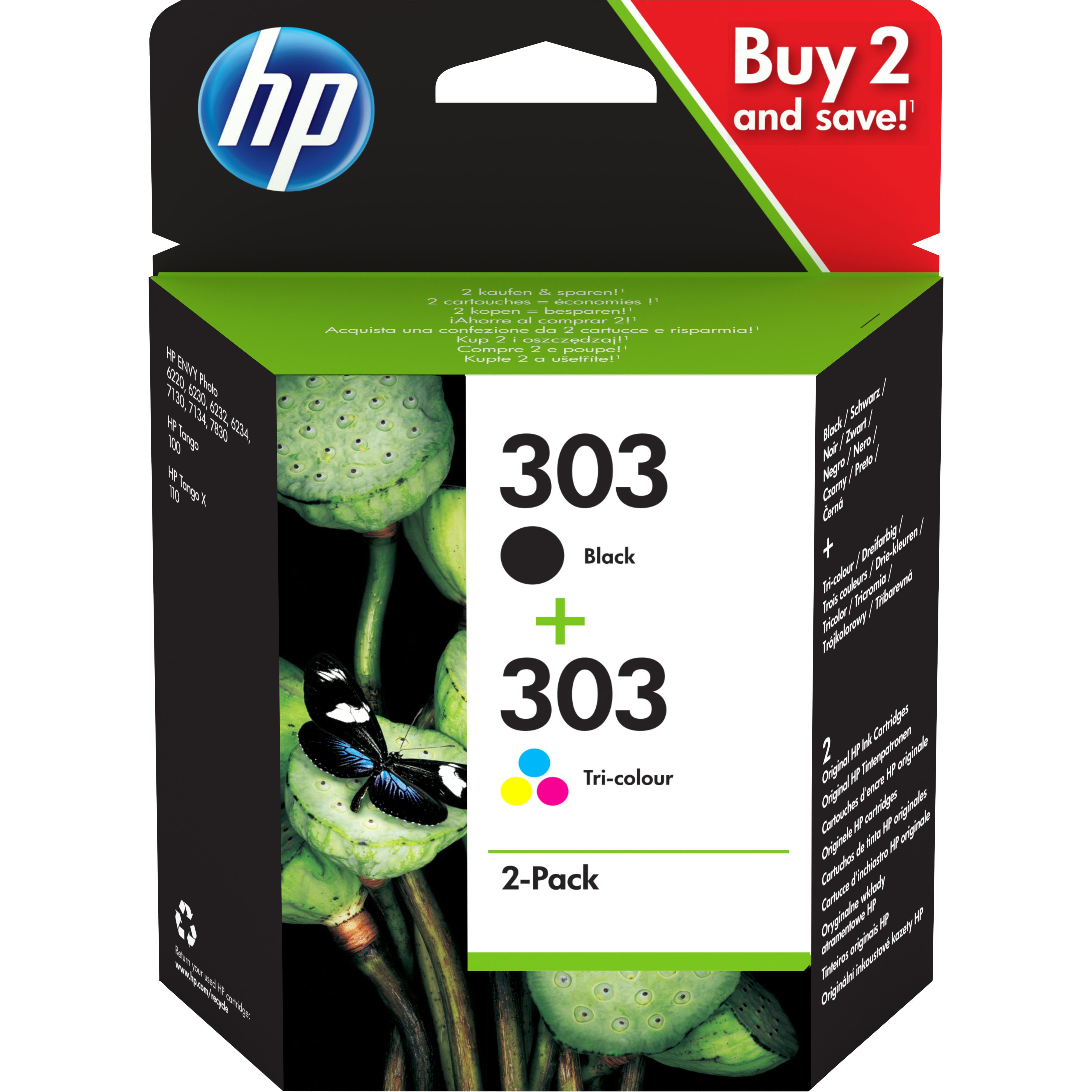 HP 303 3YM92AE Negro, Cian, Magenta, Amarillo 3YM92AE