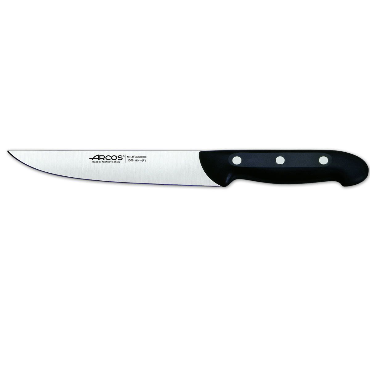 Cuchillo de cocina Arcos Maitre 150800 de acero inoxidable Nitrum y mango de polipropileno con hoja de 15 cm en blíster