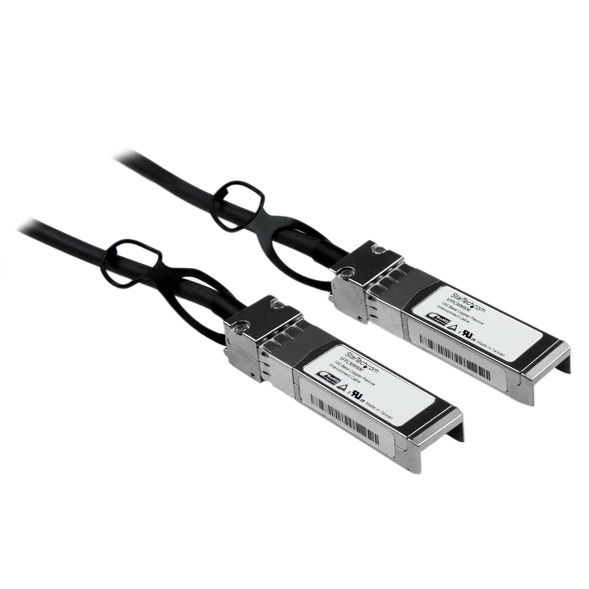 StarTech.com Cable 5m de Red Twinax Pasivo Cobre SFP+ 10 Gigabit Ethernet Direct Attach Conexión Dir