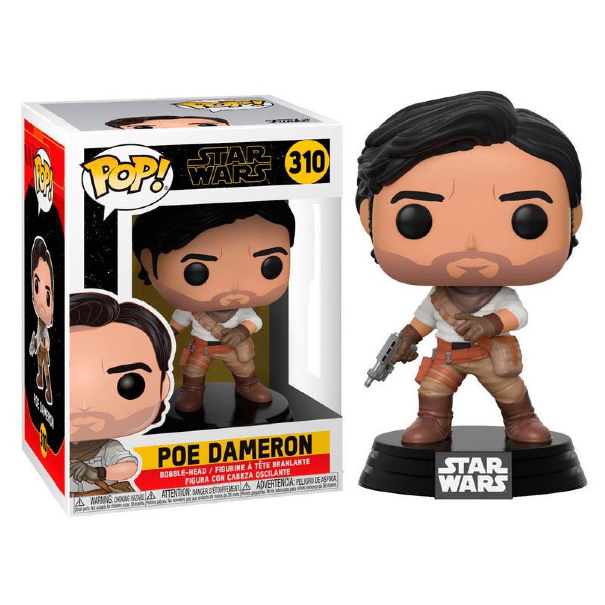 FUNKO POP - Figura de POE DAMERON - STAR WARS - ORIGINAL - REGALO -  Coleccionable