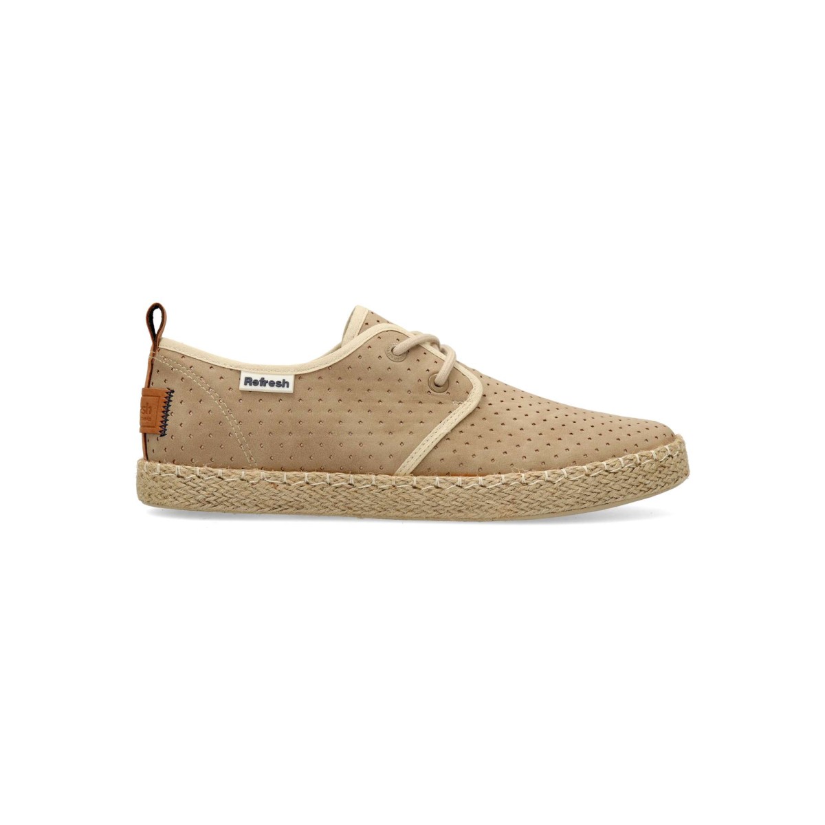 Refresh - Zapato casual cuerda trenzada para hombre, vegano y con suela de goma y piso de yute, fácil de poner gracias al tirador trasero