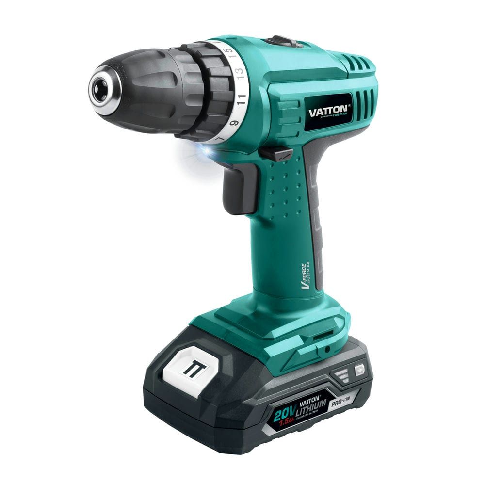 Taladro Atornillador VATTON 20V – 1 Batería 1.5Ah