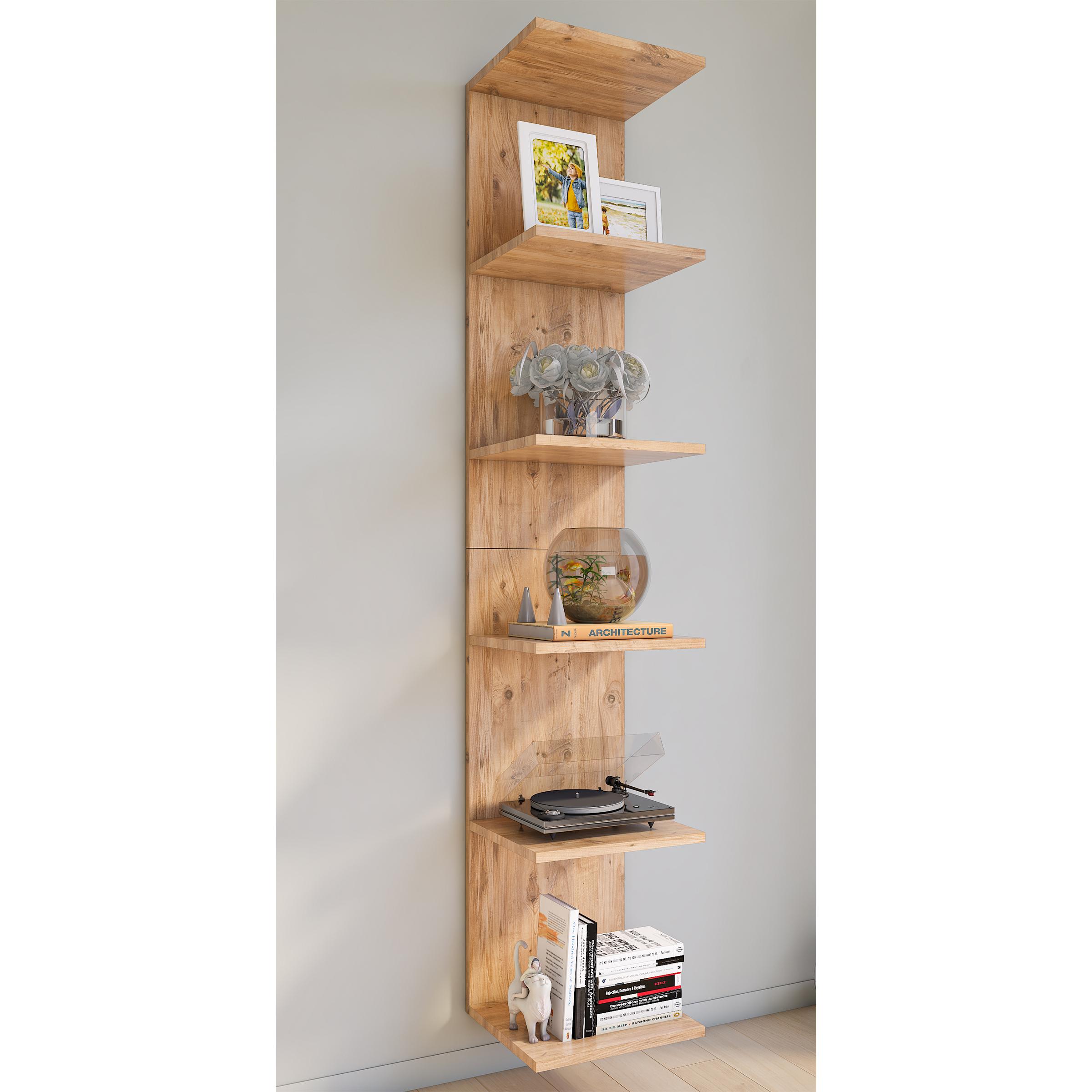 Estantería de pared de madera Estantería colgante Estantería librería Estantería de pared Tablero decorativo Lazas Estantería de pared de madera Estantería colgante Estantería librería Estantería de pared Tablero decorativo Lazas