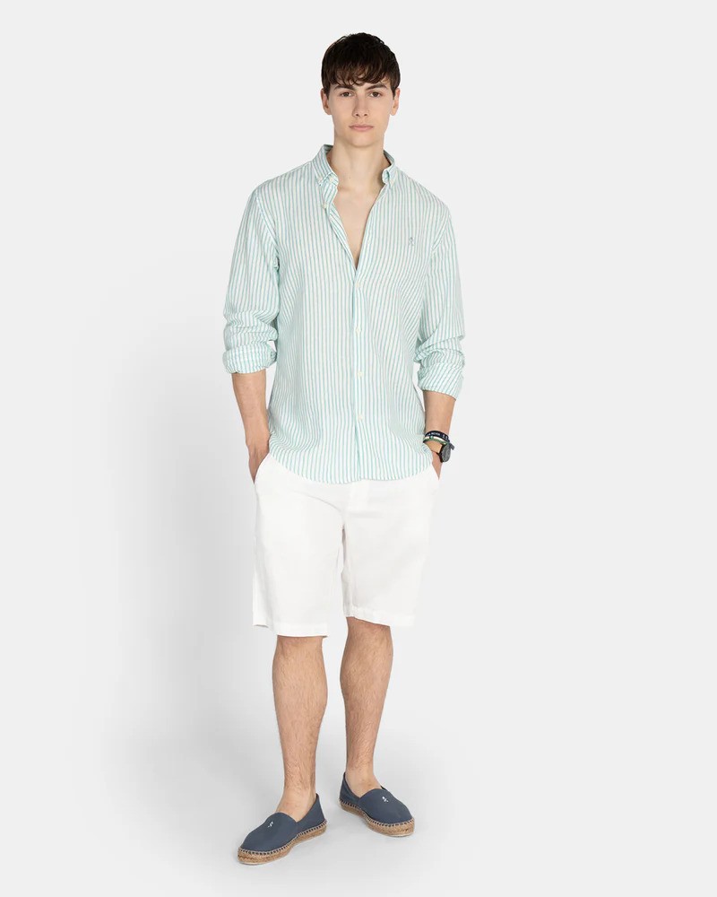Camisa Harper and Neyer verde rallas str
