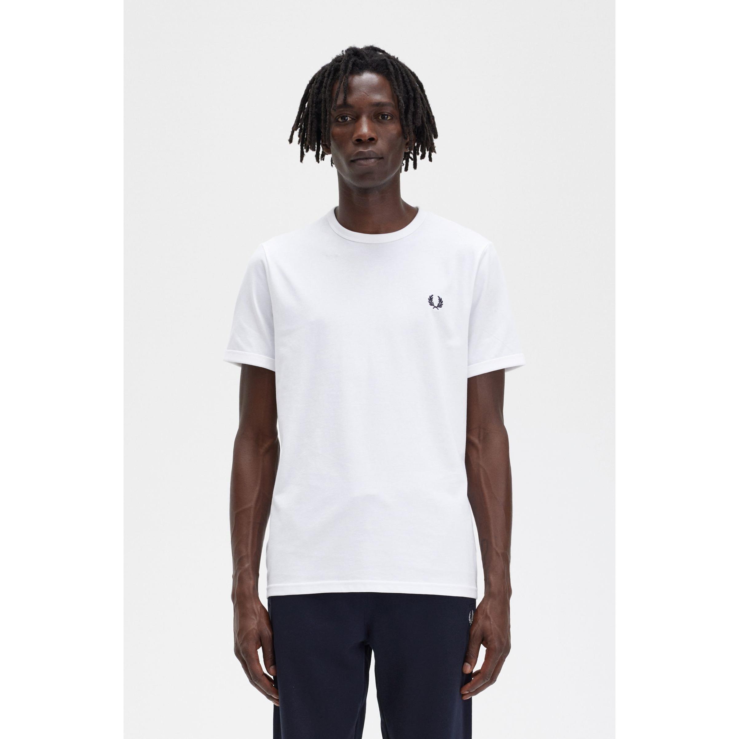CAMISETA FRED PERRY M/C MINILOGO BLANCA