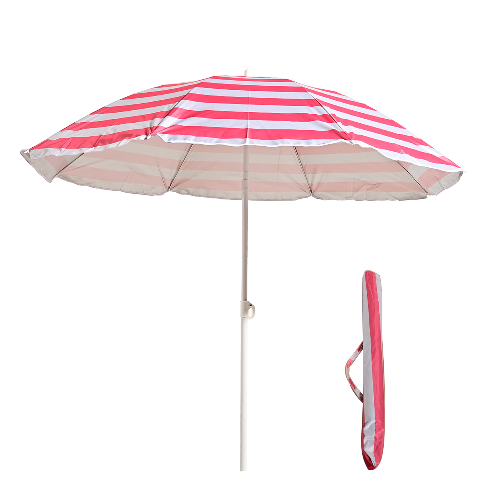 S7 STAR Sombrilla Playa Multicolor, Sombrilla Plegable Grande, Sombrilla Ligera con Bolsa Transporte, Protecciíon UV 50 Sombrilla Exterior con Tubo Aluminio, Ideal para Aire Libre / Playa/ Verano