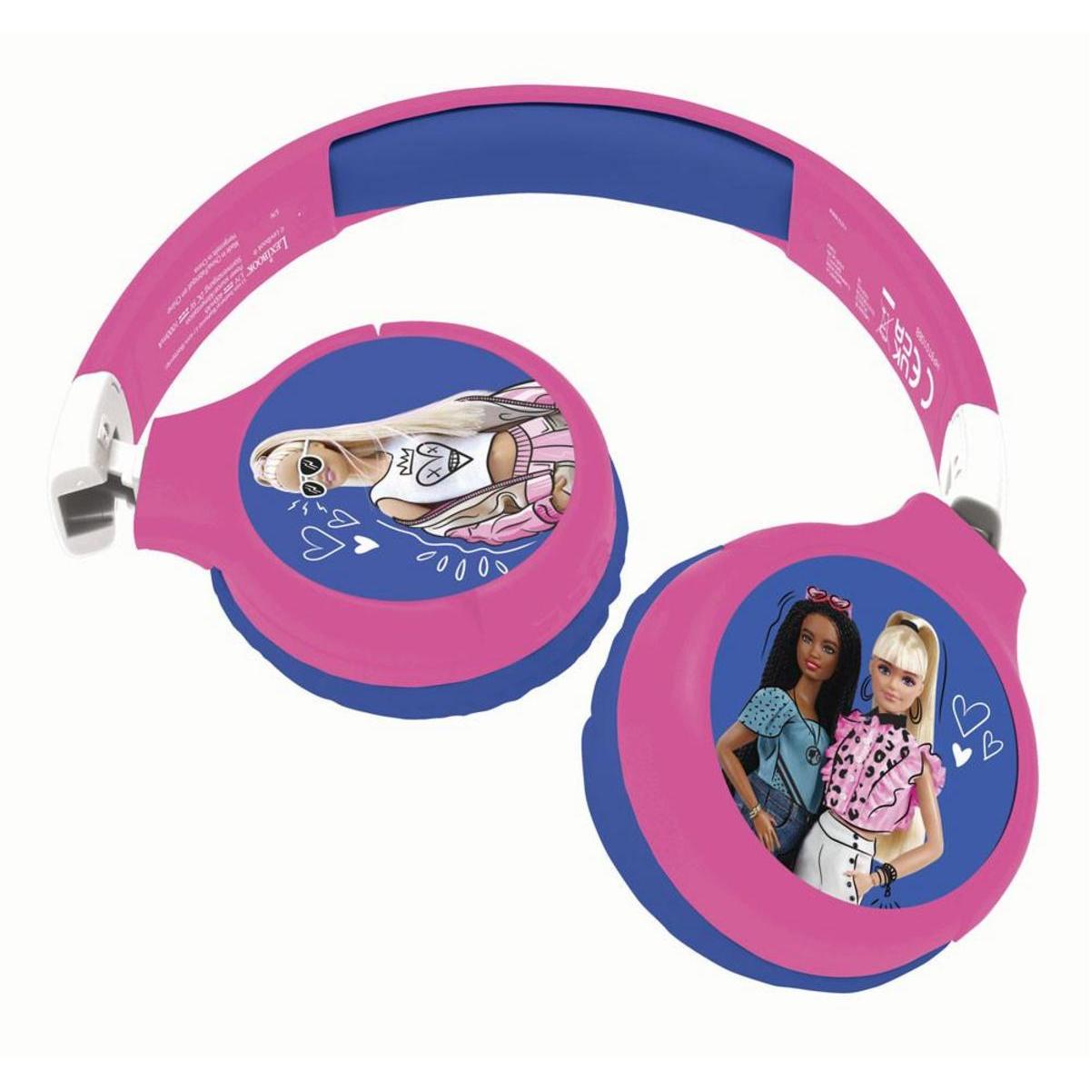 LEXIBOOK - Cascos inalámbricos BT confort para niños con potencia sonora limitada - Barbie