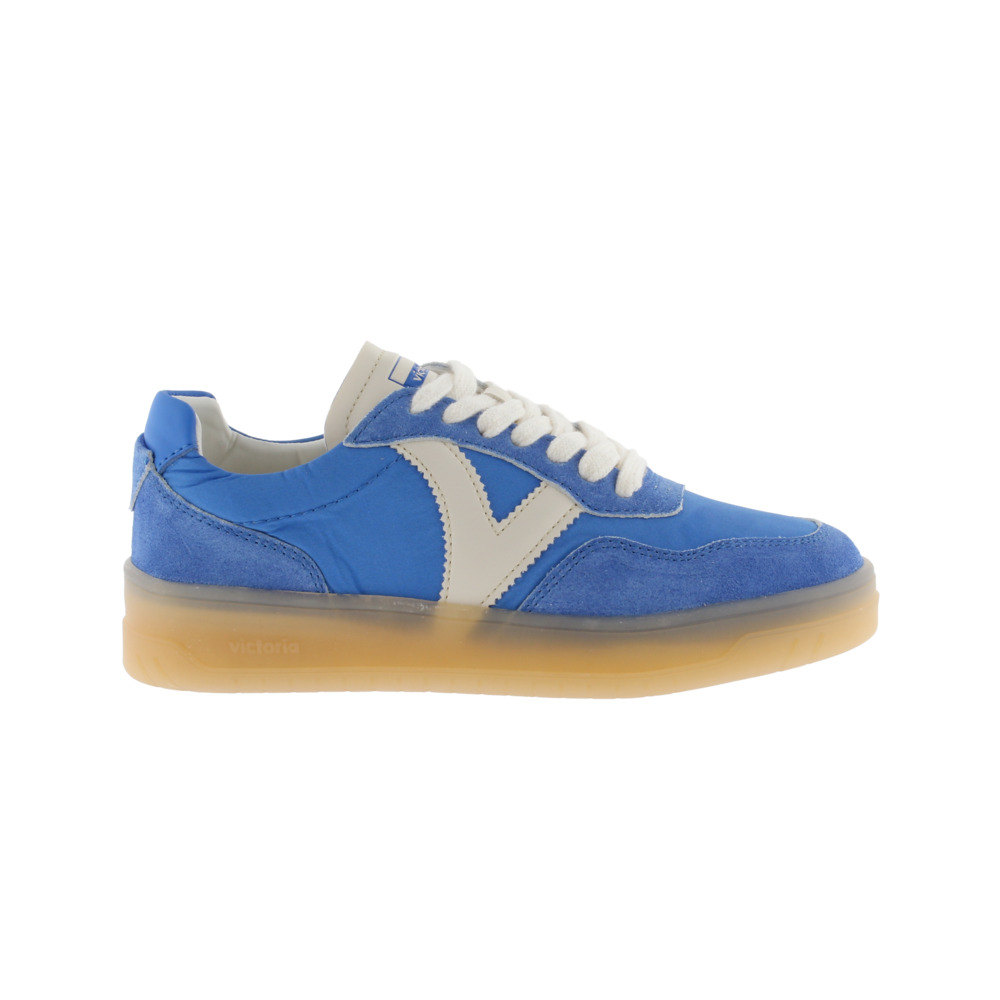 Victoria Seúl Zapatillas de nylon con piezas de serraje al tono y suela caramelo 1257145