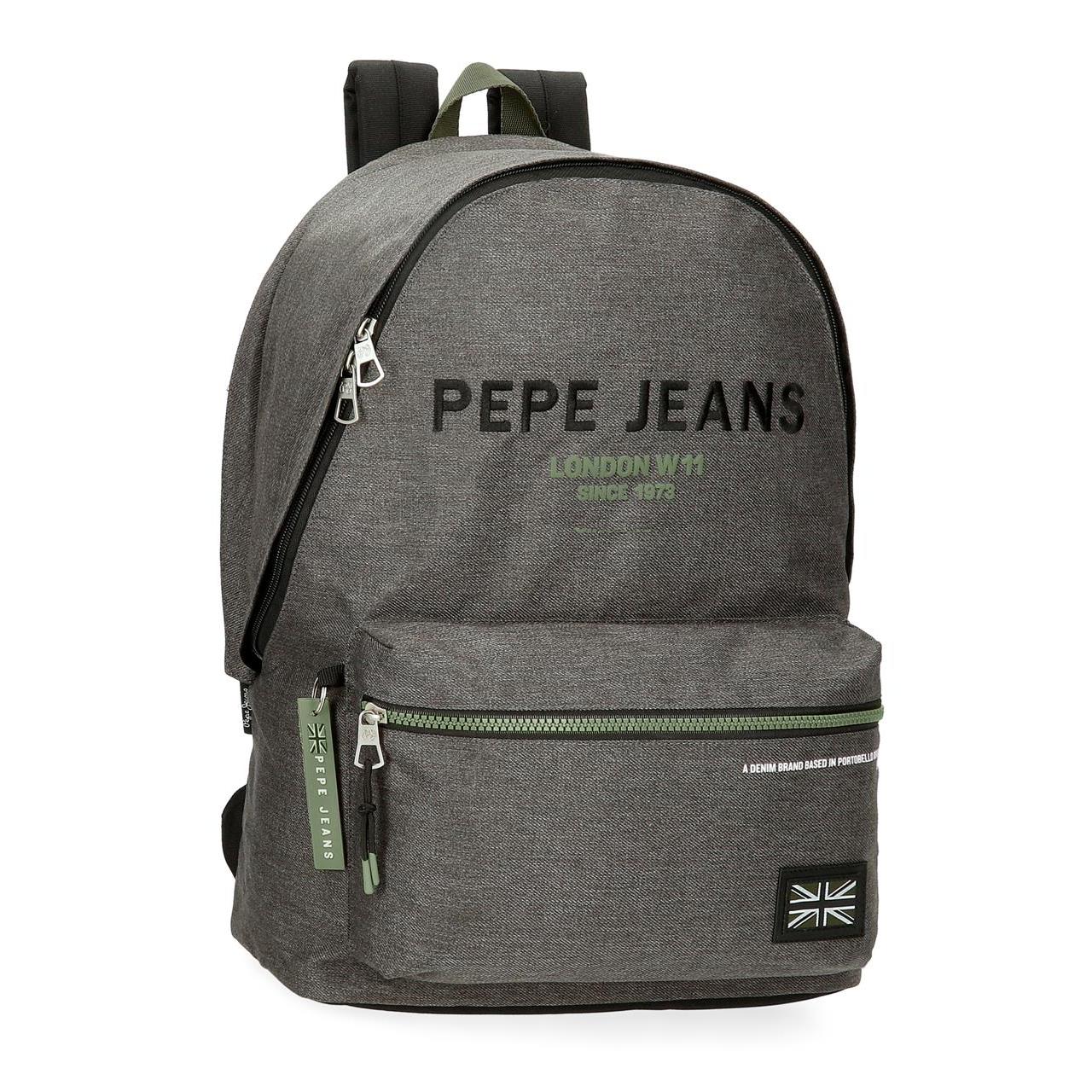 Mochila escolar adaptable a carro Pepe jeans Edmon gris