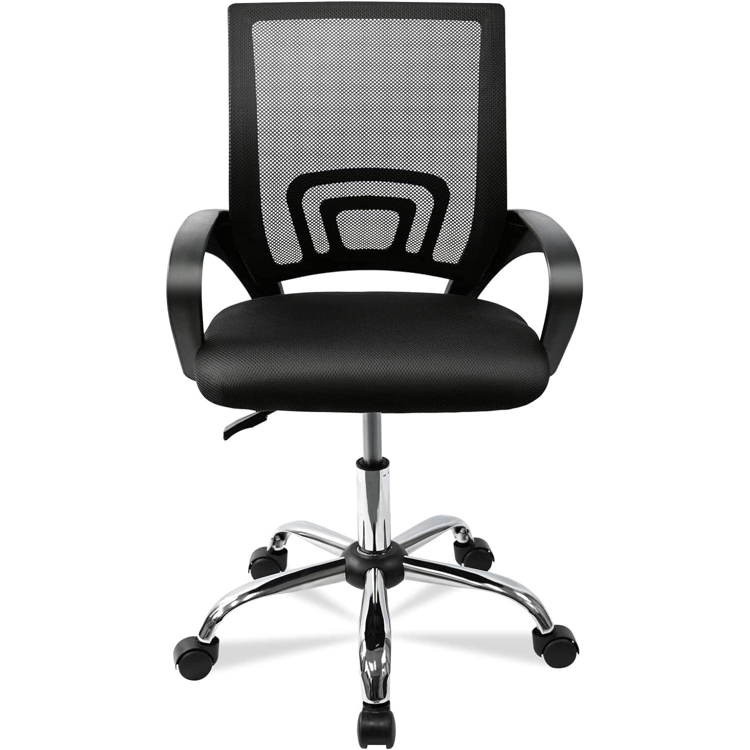 DASCK - Silla de Oficina Silla de Malla Altura Ajustable para Trabajo Silla Escritorio Ergonómica Giratoria