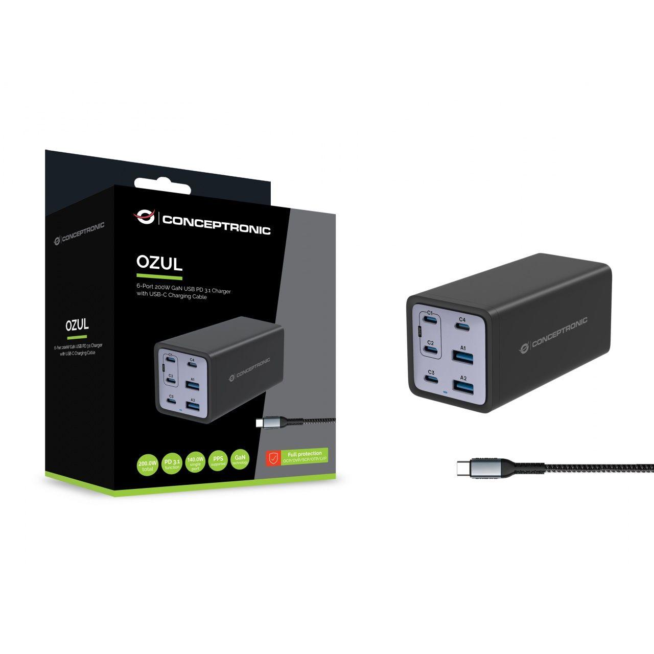 CARGADOR CONCEPTRONIC OZUL06BE