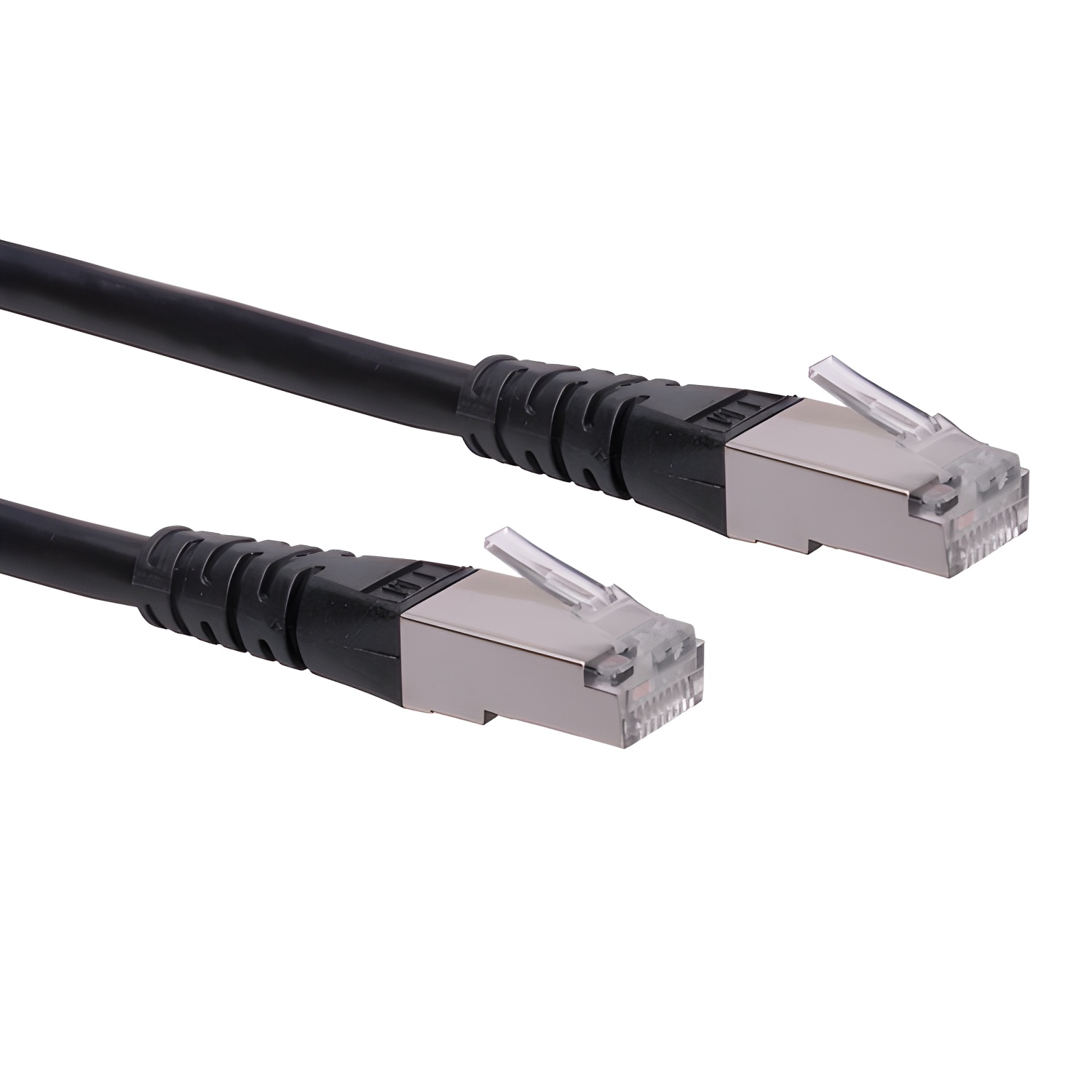 Roline Cable de conexión S/FTP-(PiMF-) Cat. 6, Negro, 0,3m