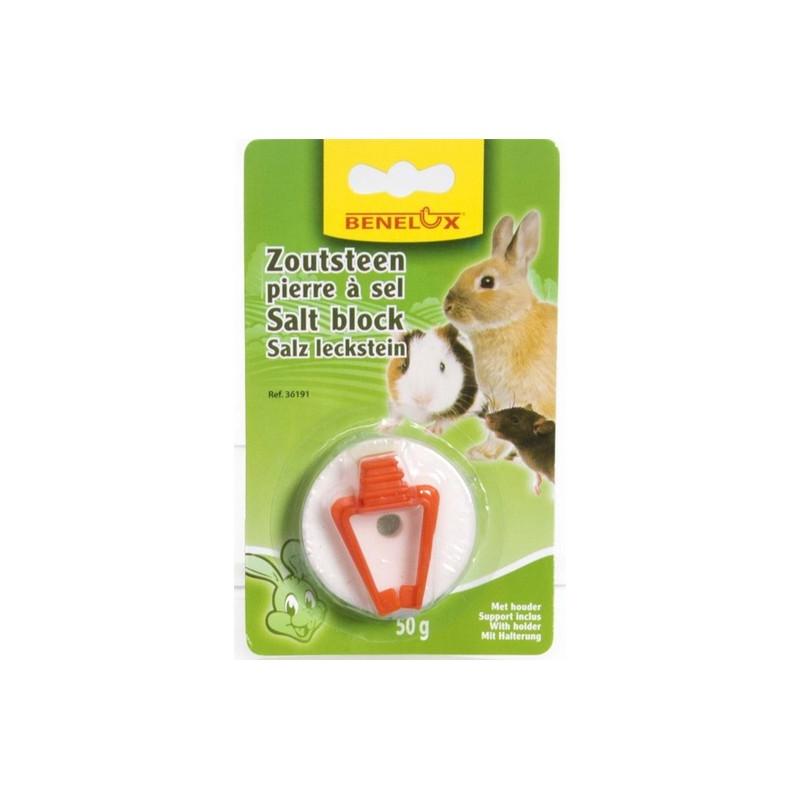 Rueda De Sal 50 Gr.Blister. Minerales para conejos y roedores Benelux
