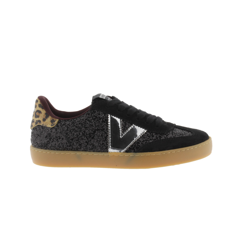 Victoria Berlín Ciclista Zapatillas de glitter con piezas fantasía y de serraje y suela caramelo 1126223