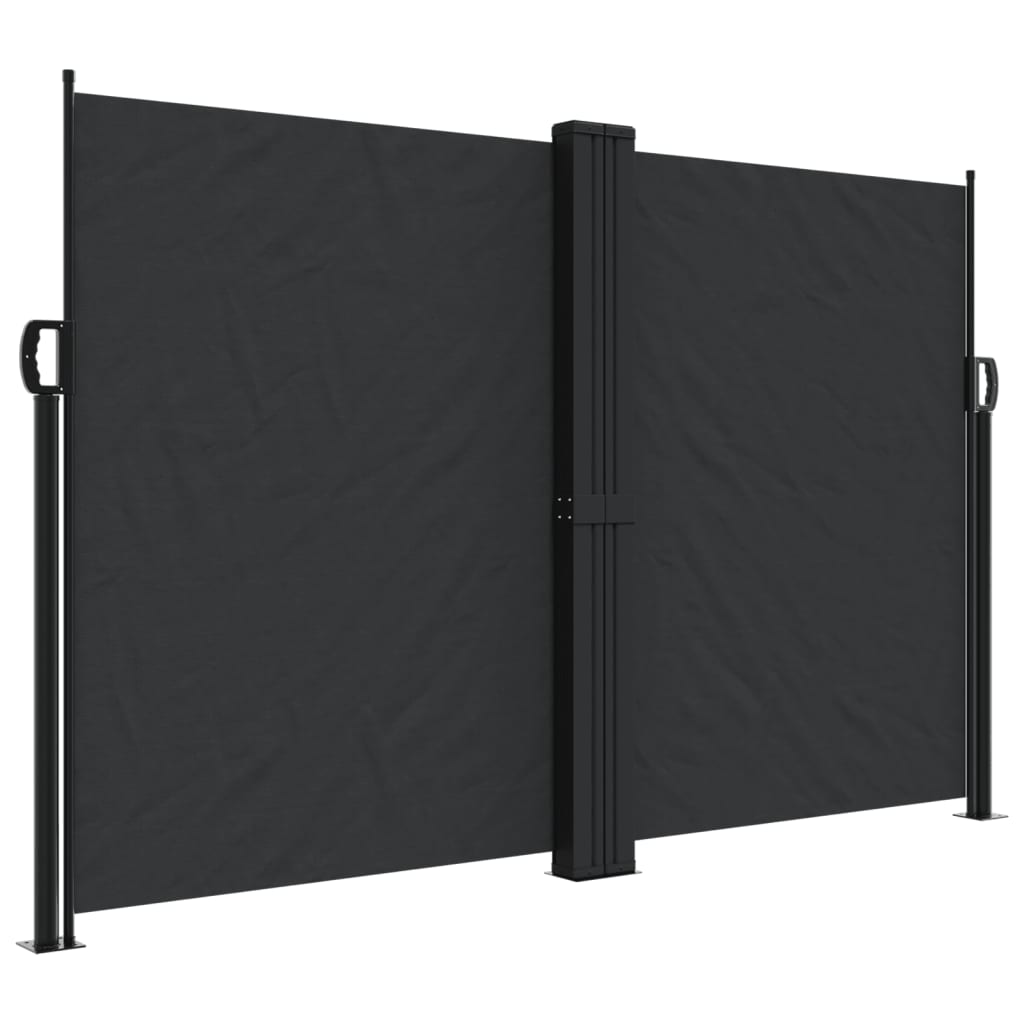 vidaXL Toldo lateral retráctil 160x1000 cm Color Negro, Crema, Azul