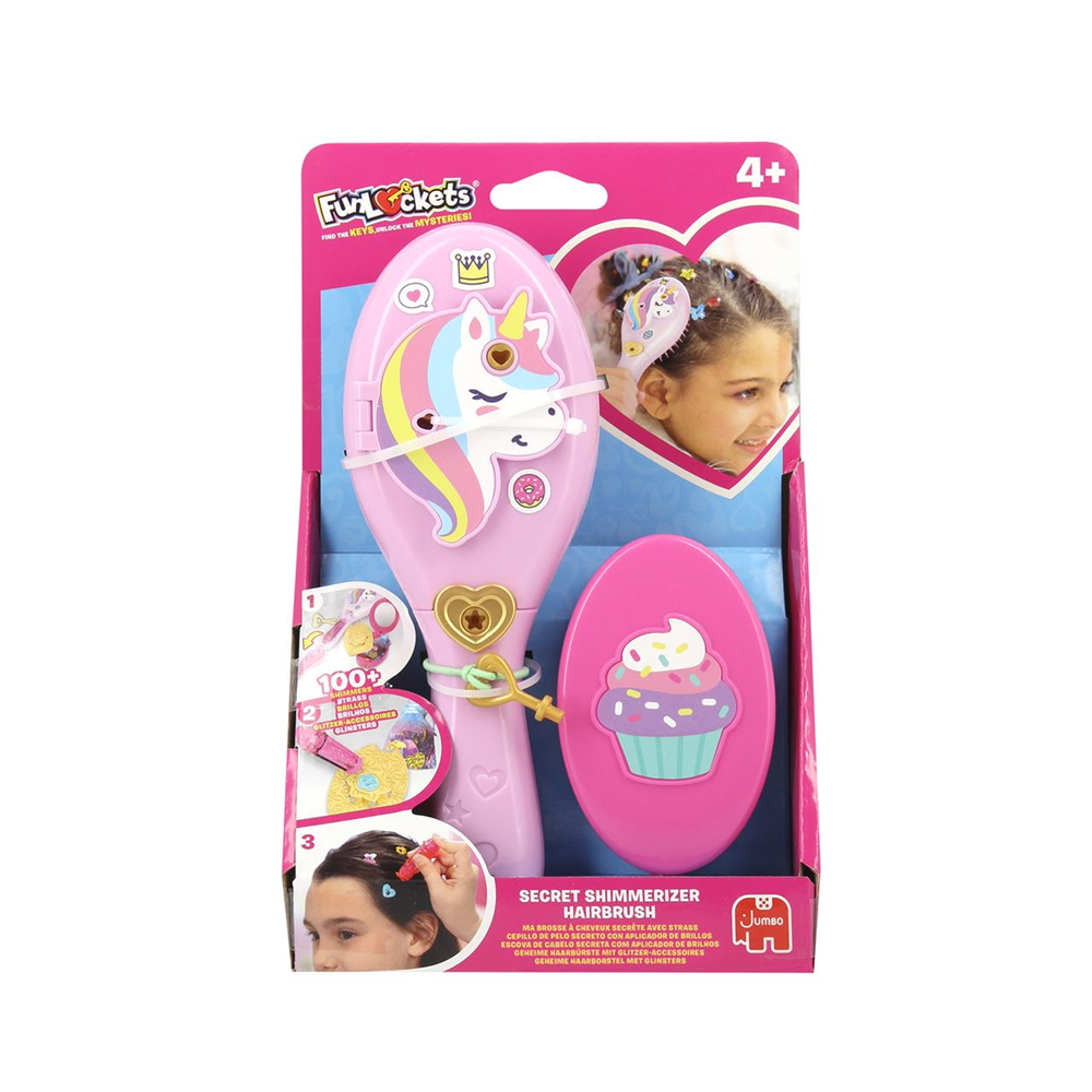 Cepillo Secreto con brillo para el pelo Secret Shimmerizer. Decora tu pelo con 100 brillos. (Diset 1110100848)