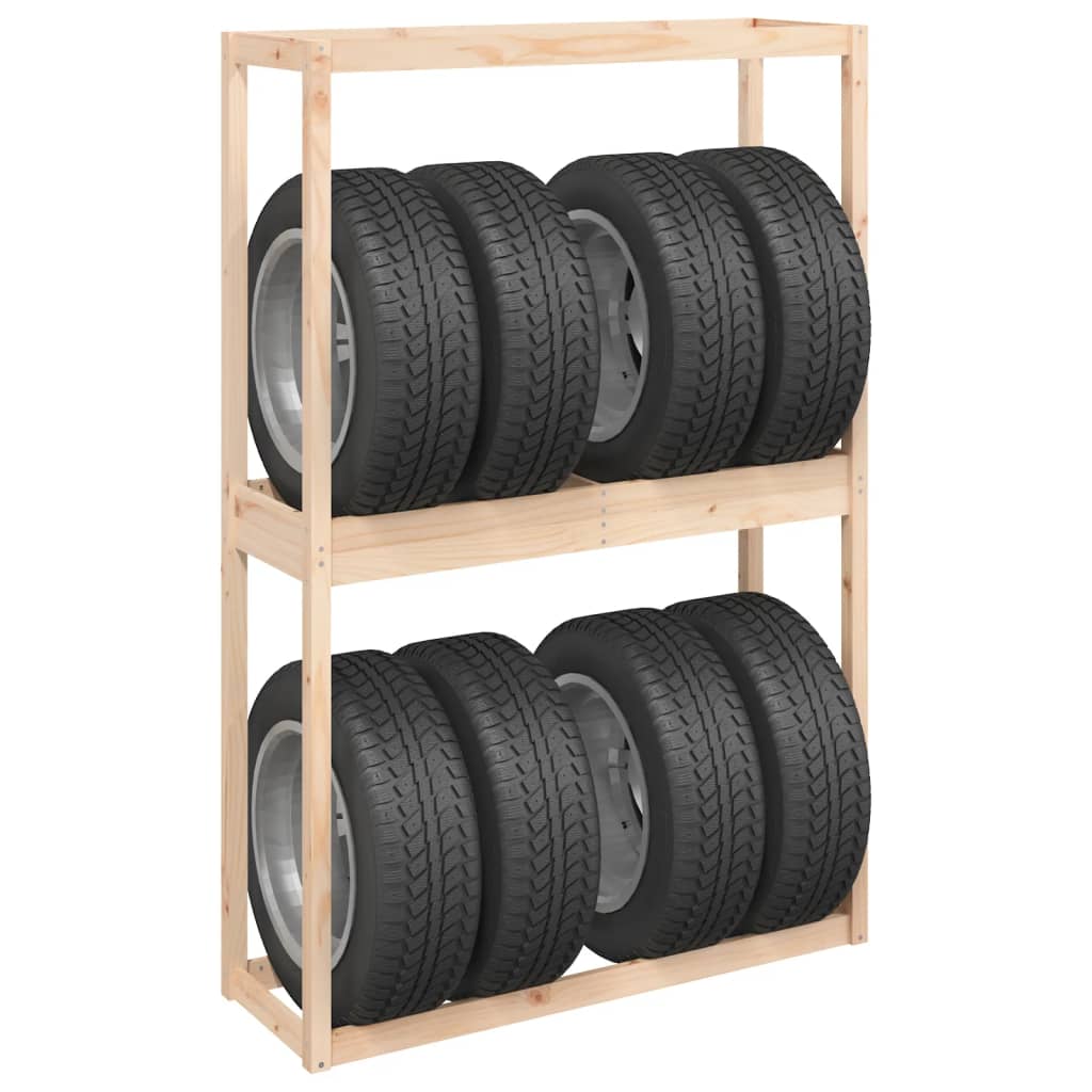 vidaXL Soporte neumáticos 120x40x180 cm Color Negro,  Natural, y mas