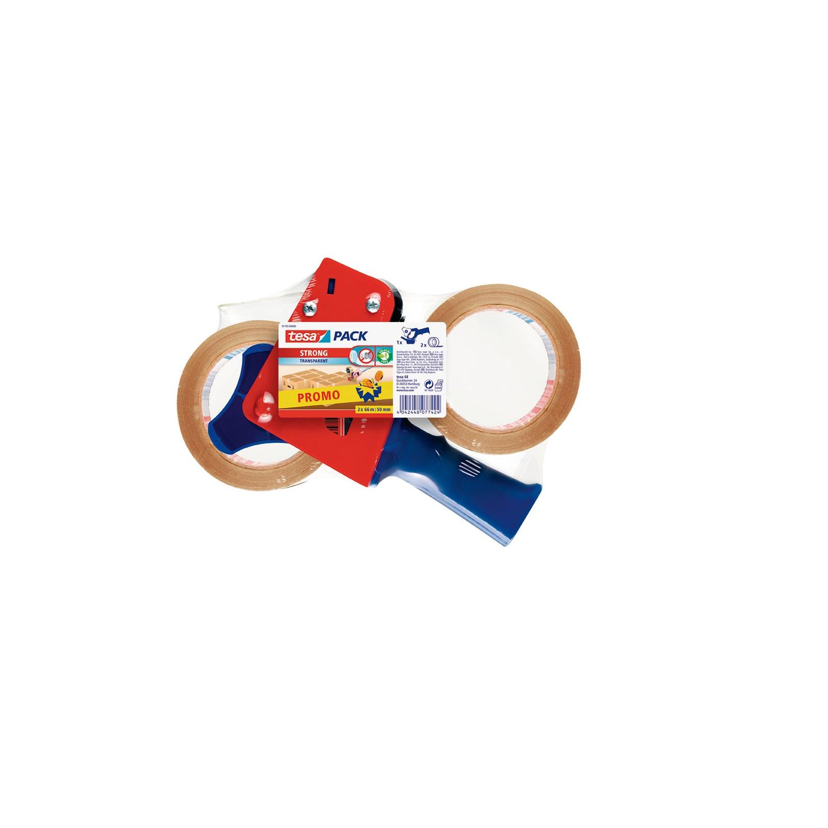 Tesa Máquina de Cinta Adhesiva Fixo - Máquina Precintadora 57196 - Incluye 2 rollos de Cinta Adhesiva