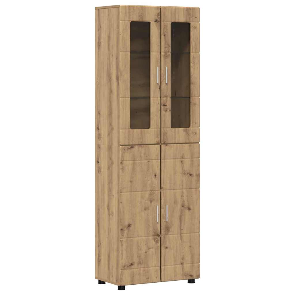 vidaXL Aparador alto FLORIN 60 x 35 x 182 cm Madera de ingeniería