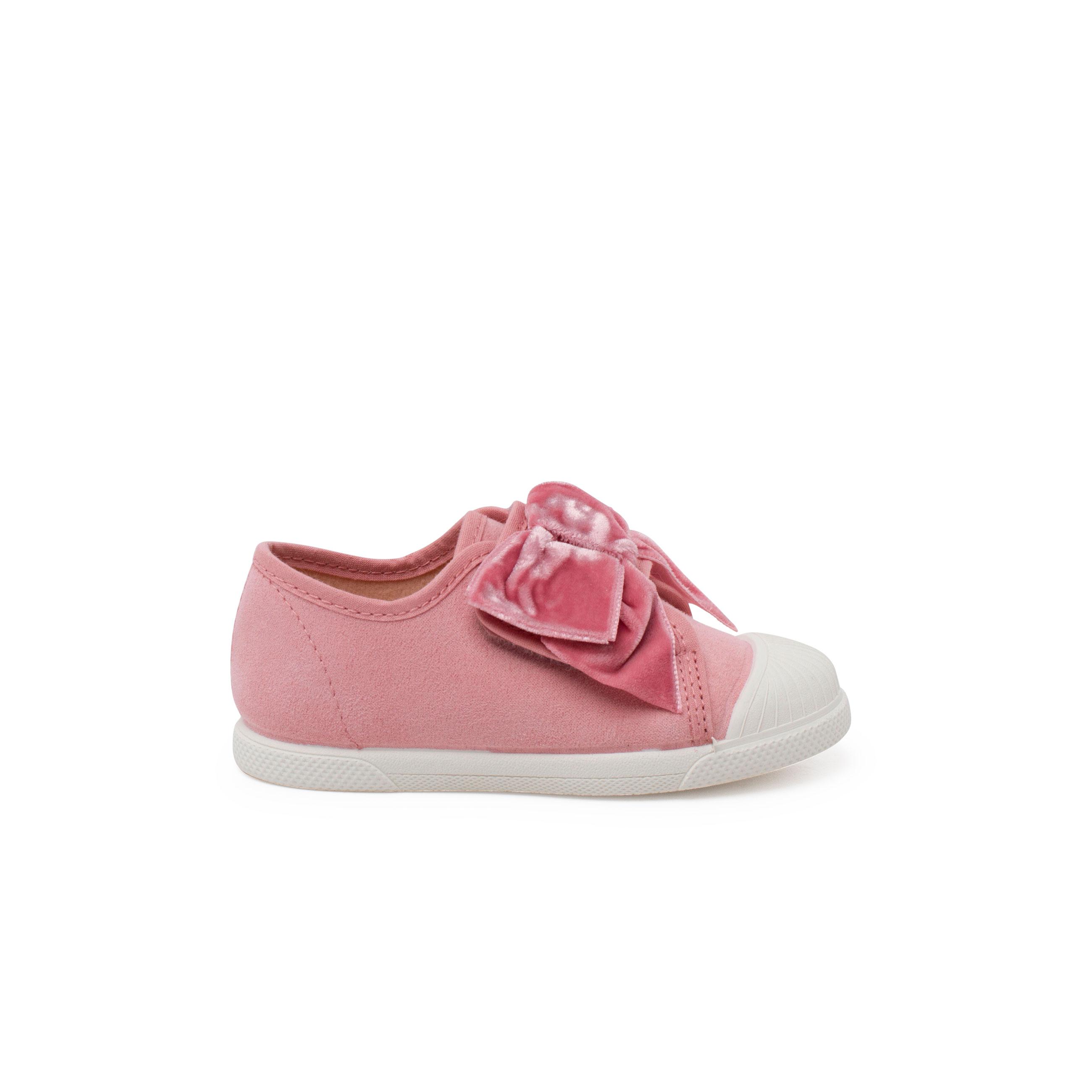 Pisamonas Zapatillas Lazo Terciopelo para Niña