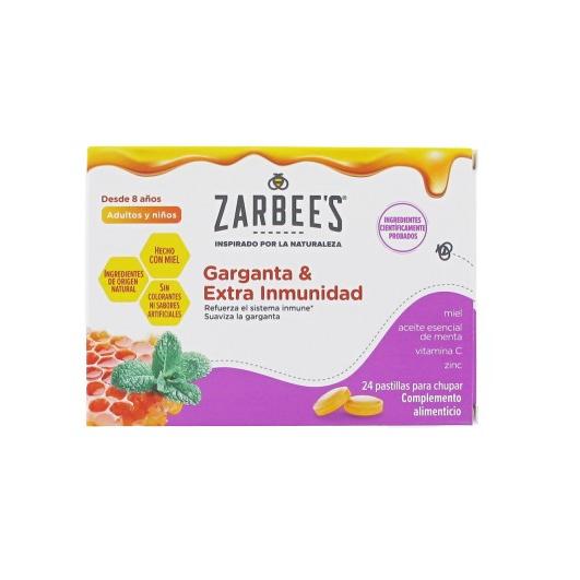 ZARBEES GARGANTA Y EXTRA INMUNIDAD 24 PASTILLAS PARA CHUPAR