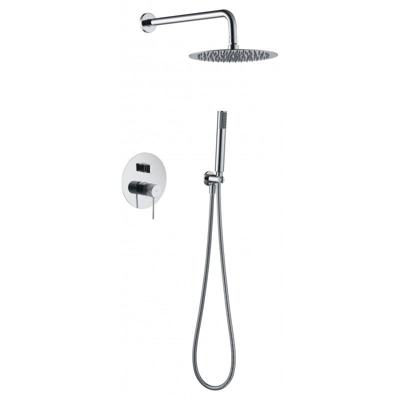 Imex Line GPD038 conjunto de ducha empotrado con diseño elegante y acabado cromado