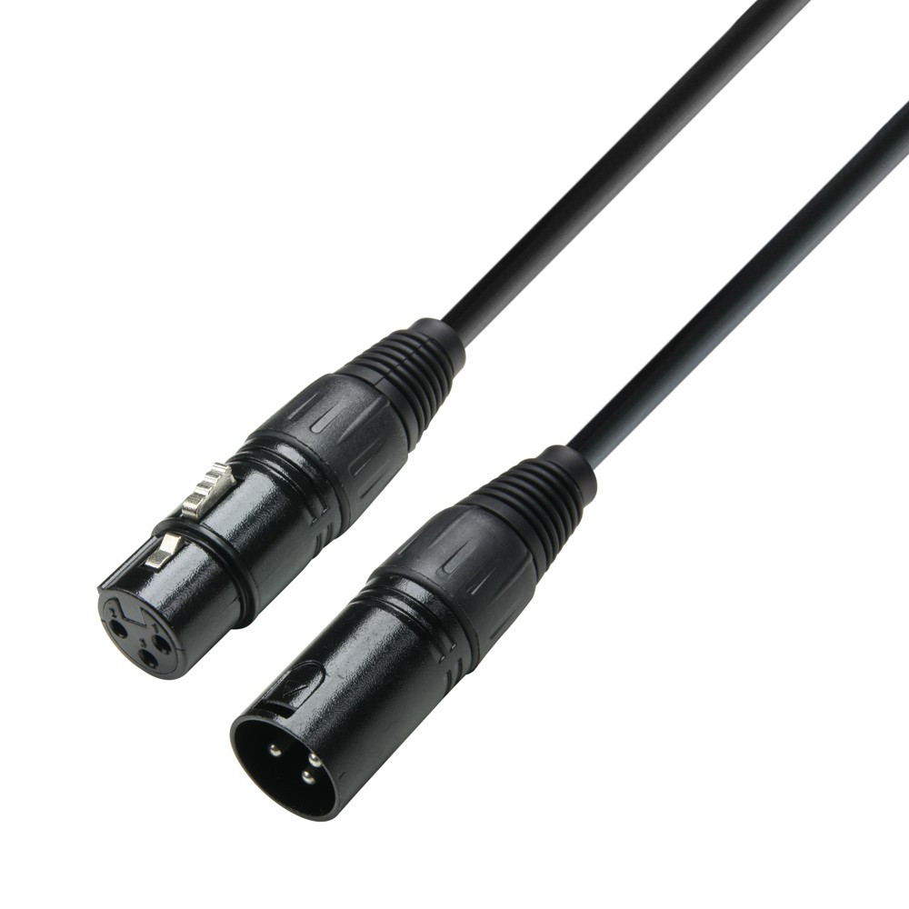 Adam Hall Cable DMX XLR Macho 3P a XLR Hembra 3P 30m Negro