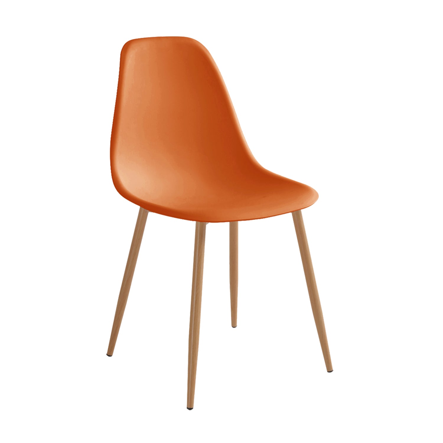 Set de 4 sillas de comedor lena terracota  para hogar moderno mueble de almacenaje  - Homekit