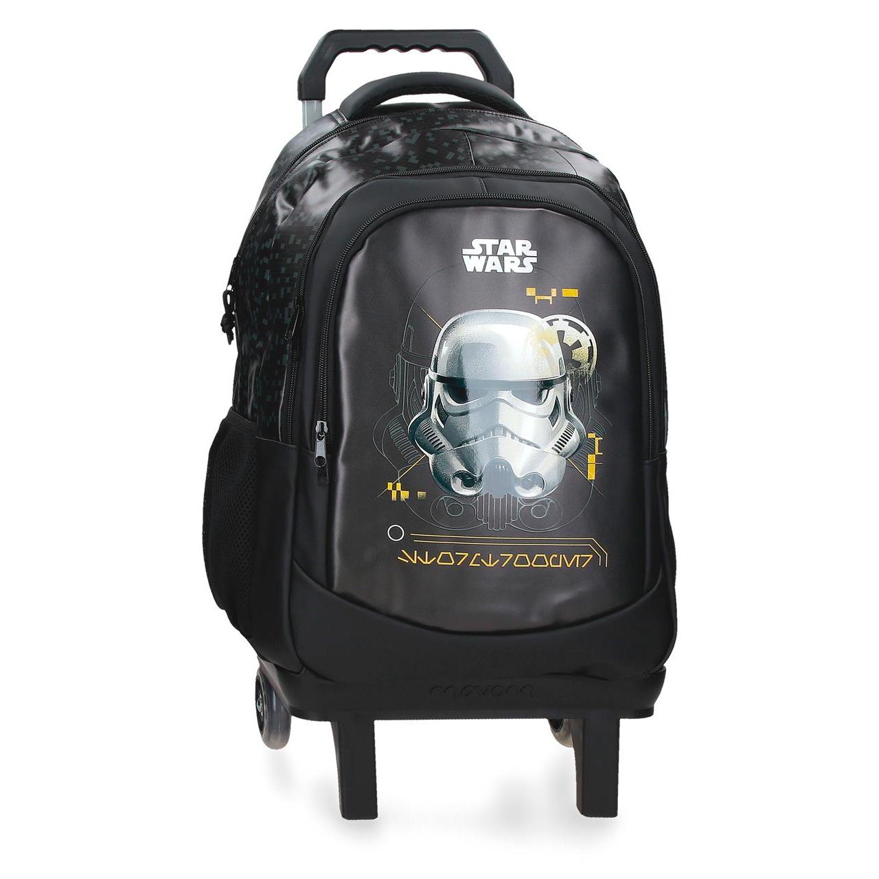 Mochila escolar con carro Star wars Star wars Storm trooper negro