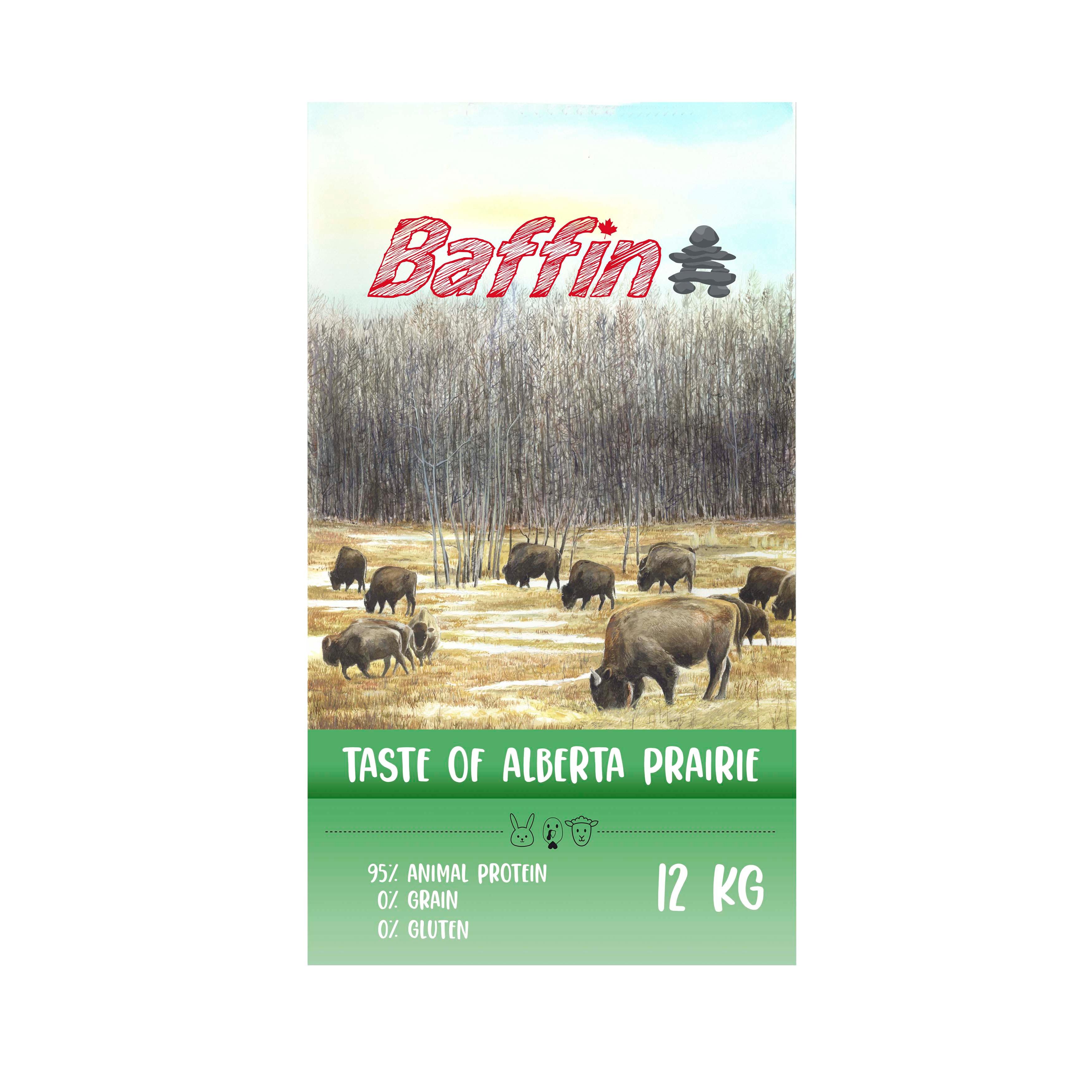 Baffin Taste Of Alberta Prairie - Alimento Sin Gluten para Perros con Digestión Sensible y Alto Contenido de Proteína Animal