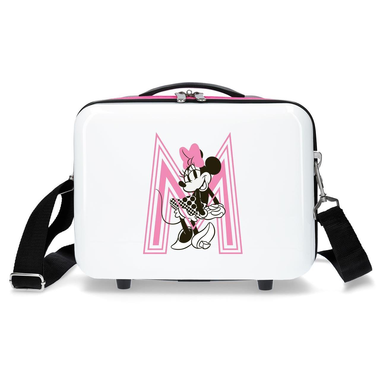 Disney Minnie Neceser De Viaje ABS Rígida Pretty Minnie Blanco