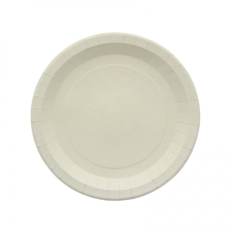 400 Uds. Platos de cartón cartulina 100% compostable (22Ø) | Ref: PLA002B